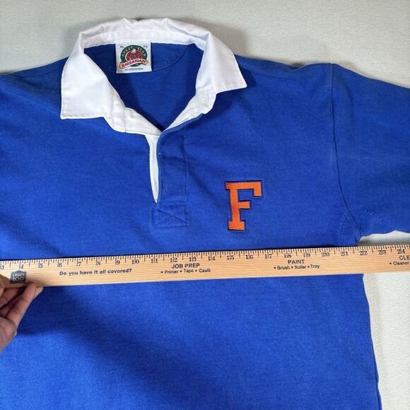 Vintage Florida Gators Rugby Shirt Mens XL Blue Heavy Cotton Barbarian Rugby - Picture 10 of 11